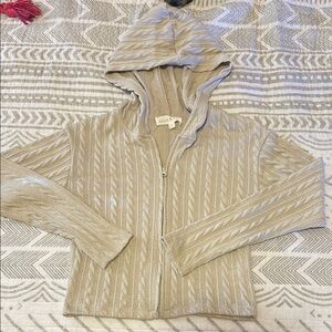 Olive & Oak Cream Cable Knit Cardigan